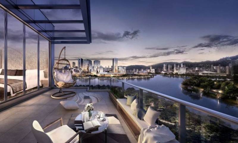 景瑞镜溪绿汀实景图