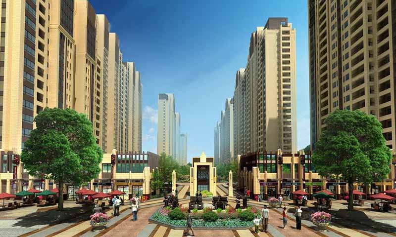 光明逸品春江实景图