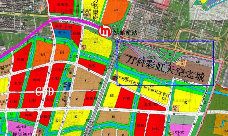地铁万科彩虹天空之城：新塘土地详细规划图(高清版)免费获取