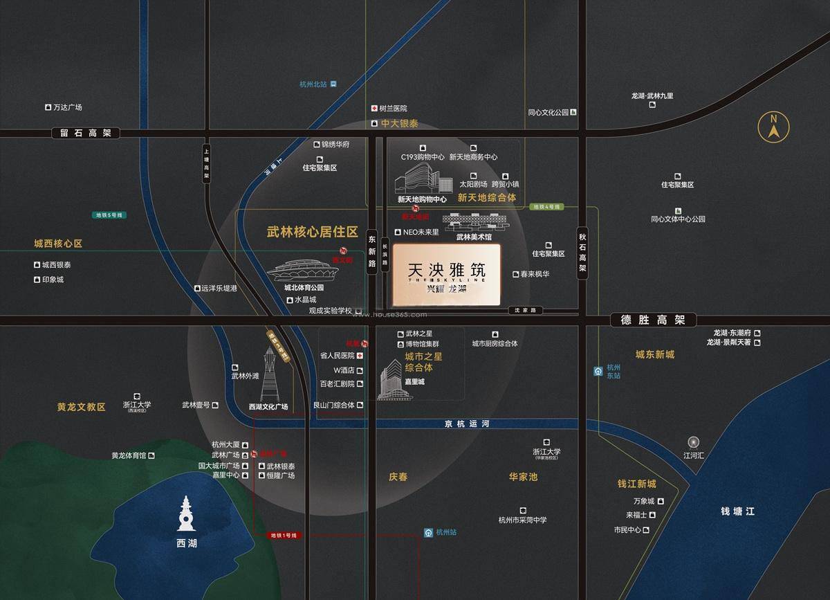 兴耀龙湖天泱雅筑区位