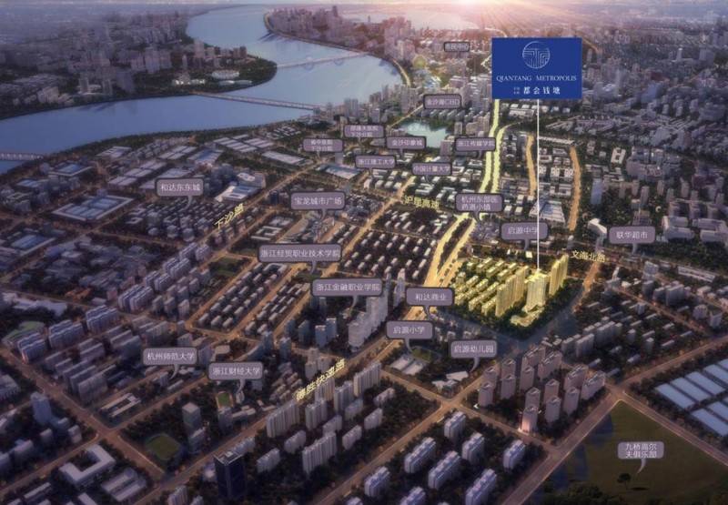 金地宋都都会钱塘实景图