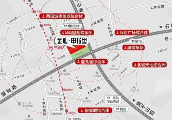 金地申花里实景图