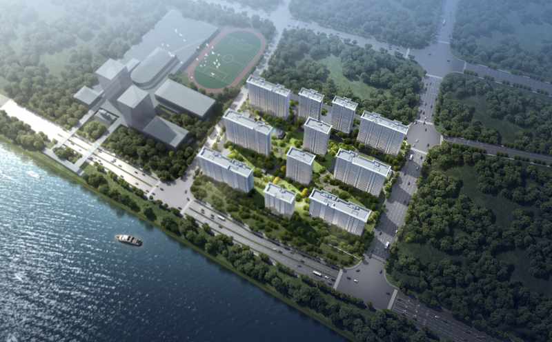 建发华发江月望云实景图