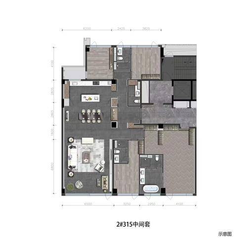 商住315方b-4室2厅4卫