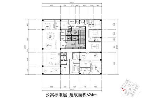 高层624方a-5室3厅6卫