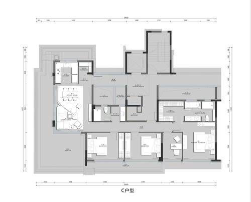 广宇锦上云澜4居室建面约160㎡