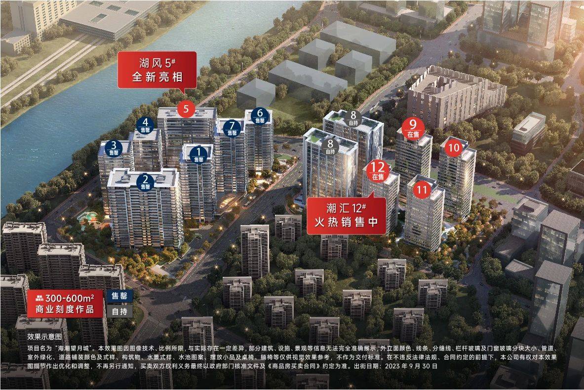 滨江海潮望月城·潮印:杭州300㎡以上商业销售额**
