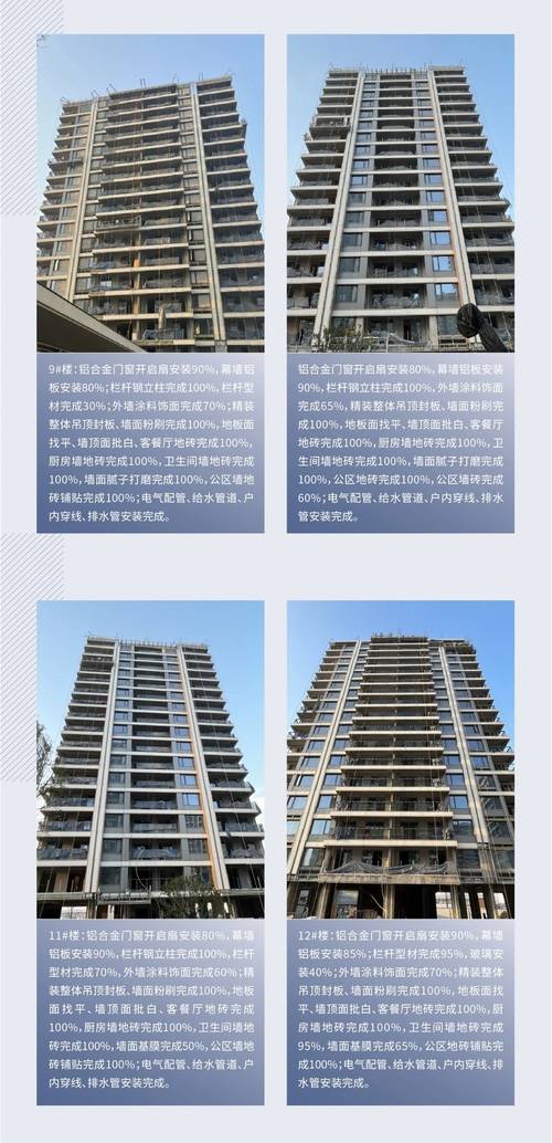 滨江坤和咏翠芳华轩:12月工程进度(2023)