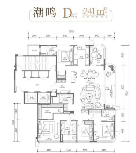 d4-241方-五室两厅四卫