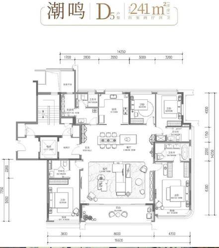 d5-241方-四室两厅四卫